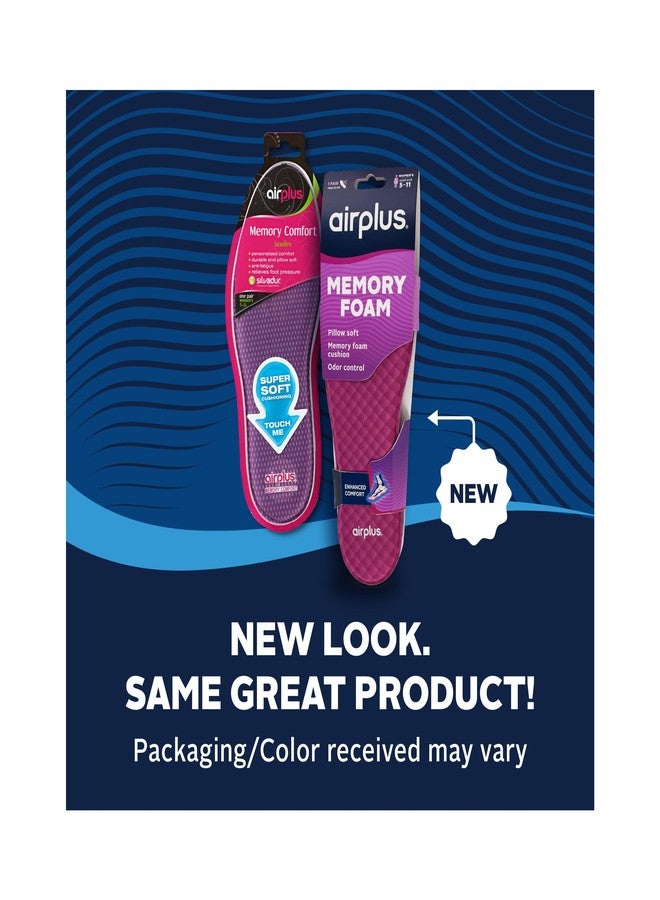 Airplus Memory Comfort Shoe Insoles With Memory Foam for Pressure Relief, Ideal For Men and Women - Image 2